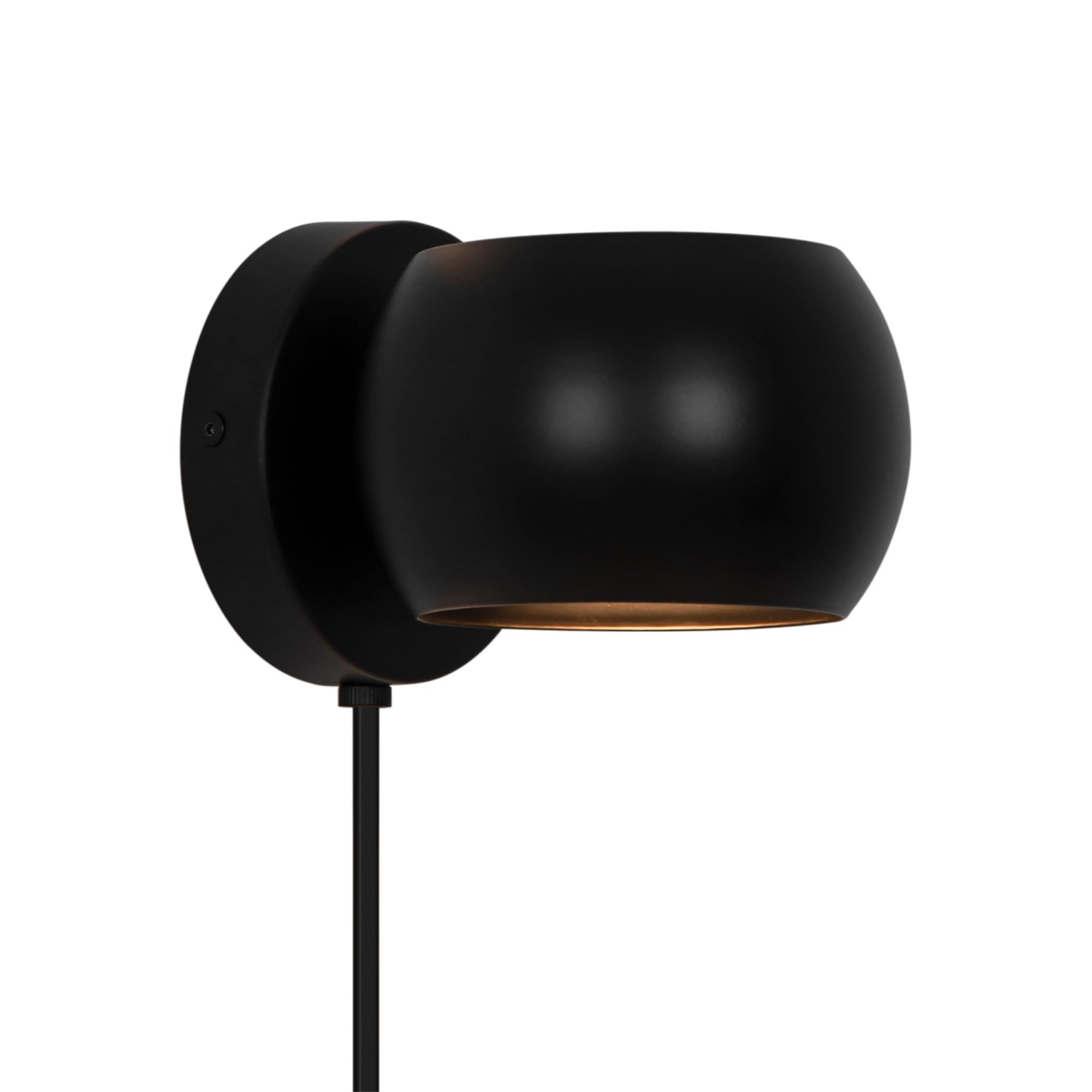 Nordlux Belir Wall Light Black Metal Bedroom G9 Switch Plug in/Mains