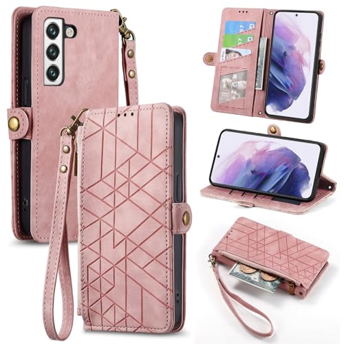Étui Google Pixel 10 Pro XL en cuir rose : protection portefeuille haut de gamme