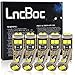 LncBoc T10 Canbus LED Ampoules de Voiture Lampe 6-3030 Chipset W5W Xénon 6000K Ampoules de Remplacement à Inversion pour Lumière Dôme Carte Côté Feux de Plaque d'Immatriculation 10PCS