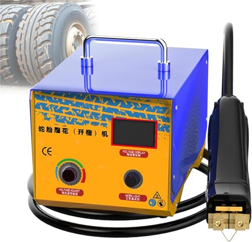 Scanalatrice Professionale Portatile per Pneumatici, per la Manutenzione e la Riparazione di Gomma e Pneumatici, Adatta per officine di Riparazione Auto.