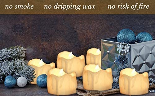 GEYUEYA Home 12 pezzi Candele a LED Senza Fiamma