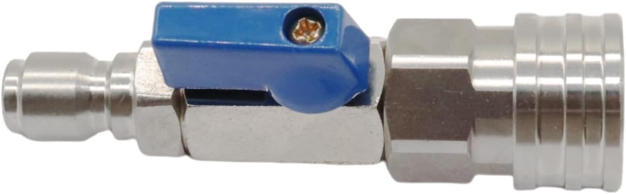 Heavy Duty High Pressure Washer Ball Valve Kit, 3/8" Quick Connect Fittings, 4500 PSI Power Washer Hose Accessories,Fit for Car Wash, Patio, Siding, and Deck Cleaning