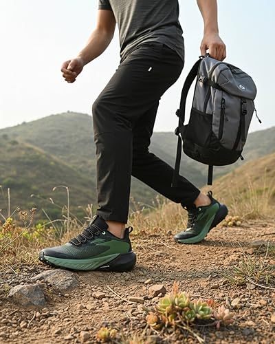 Image of Bacca Bucci TrekZON Men's Outdoor Trekking & Trail Running Shoes with AllTerraX Grip Outsole | #BePro Series