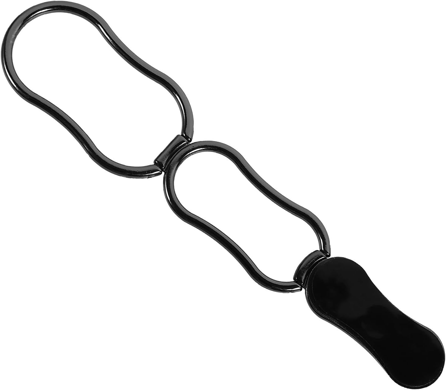 Foldable Phone Back Clip Holder Ring Stand, Aluminum Alloy Iron Black