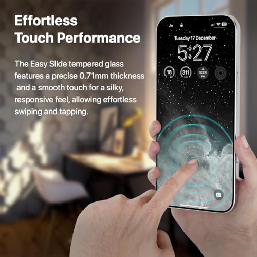 Image of Premium Tempered Glass for iPhone 15 Plus and 16 Plus (6.7 Inch) | 9H Military-Grade Hardness | Dynamic Island Compatible | Edge-to-Edge Full Coverage | Bubble-Free HD Screen Protector