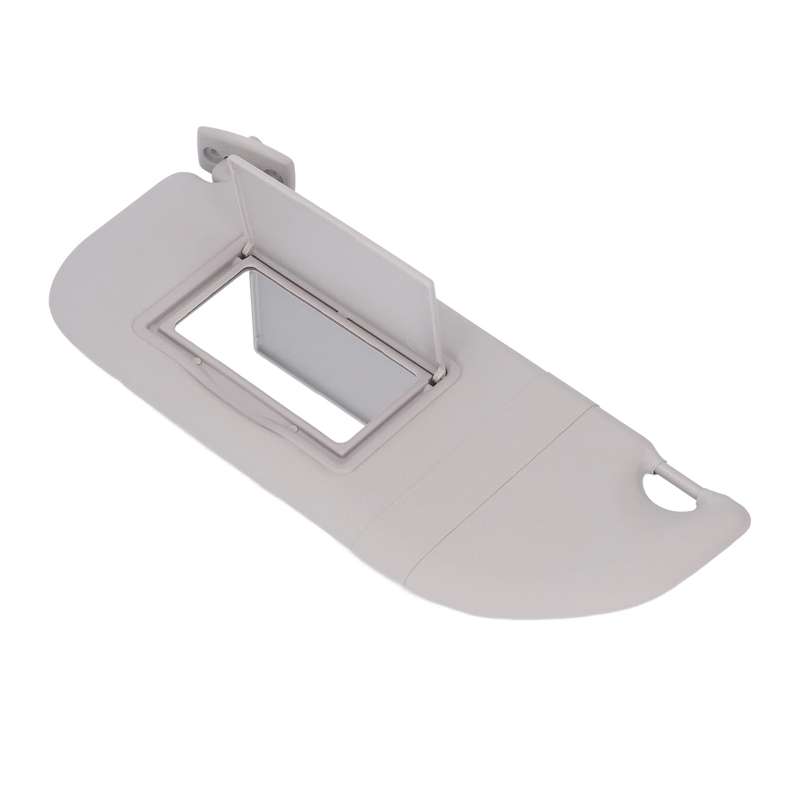Parasol Izquierdo del Lado del Conductor, KIMISS 98038432DS Visera Interior del Conductor Izquierdo del Automóvil Parasol Gris con Conveniente Espejo de Maquillaje Reemplazo de Protección Antideslumbr