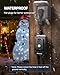 DEWENWILS Light Sensor Timer Waterproof, Plug in Timer Switch, 100 ft Range Remote Control with 2 Grounded Electrical Outlets for Outdoor String Lights, 15A 1/2HP UL Listed