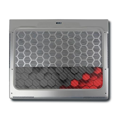 Image of MightySkins Carbon Fiber Skin Compatible with Alienware X16 R1 (2023) Full Wrap Kit - Two-Tone Hex | Protective, Durable Textured Carbon Fiber Finish | Easy to Apply & Change Styles | Made in The USA