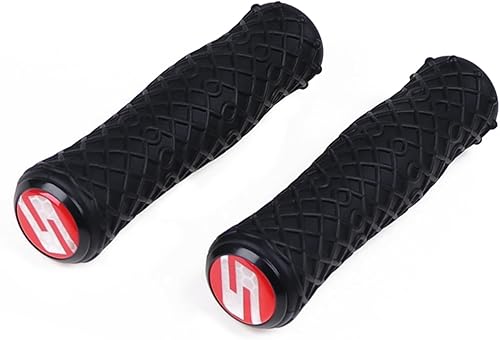 Miniatura 5 de Empuñaduras de manillar de bicicleta de silicona antideslizantes compatibles con bicicleta plegable de montaña, MTB suave, antideslizante, agarre de