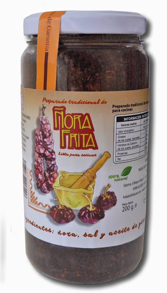 Ñora Frita 200g Artesanal Sin Colorantes ni Conservantes para Arroces Calderos y Guisos
