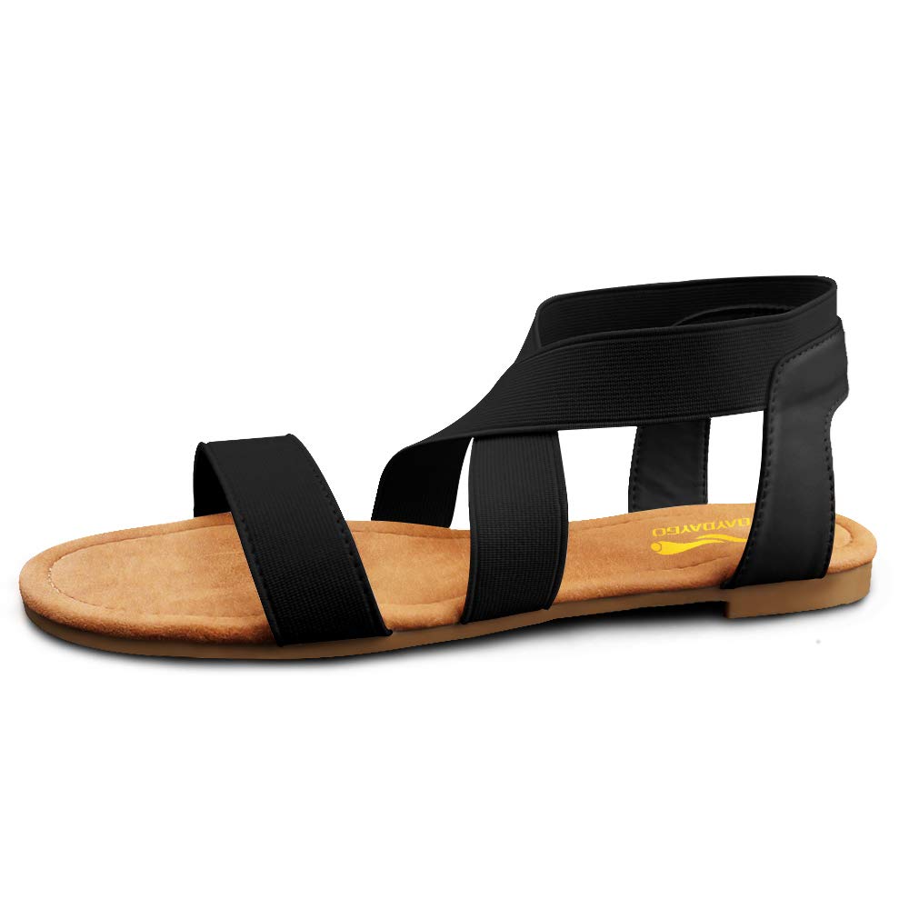 DAYDAYGO Women's Elastic Flat Sandals