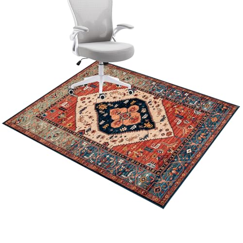 Honorstar Alfombrilla Protectora Suelo para Silla de Oficina Alfombra Antideslizante 120x150cm Silla Gaming Resistente a los Arañazos Alfombrilla Protección para Suelos Duros Laminado Parqué 2