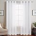 Sheer Curtains White 84 inch Living Room Window Curtain Set Bedroom Kitchen Voile Drapes