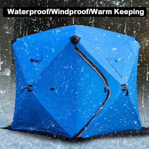 Carpa de Pesca en Hielo para 3-4 Personas, Resistente y Rápida miniatura 4