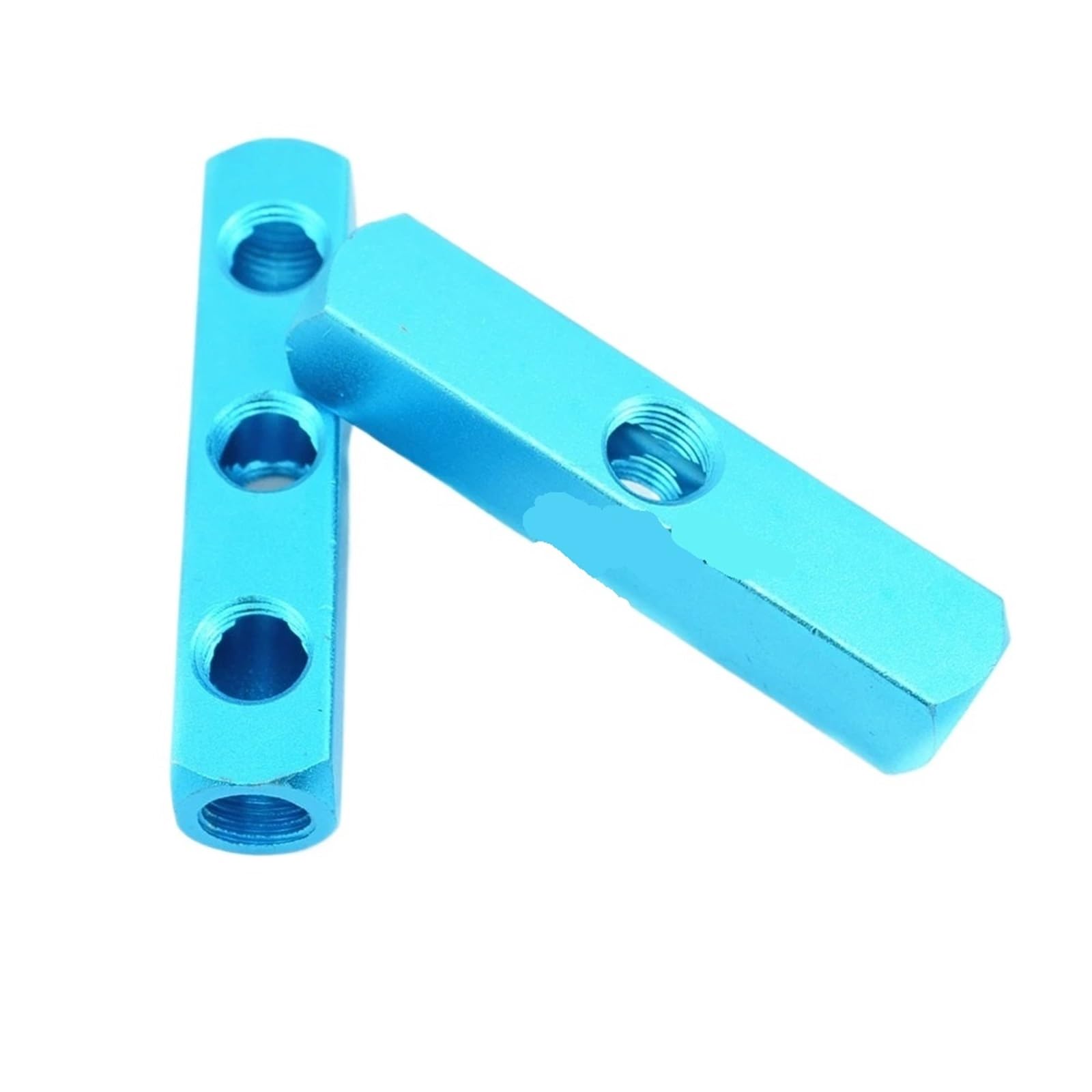 1 pz Raccordi pneumatici 1/4" Filettatura PT 2 3 4 5 6 7 8 9 vie Connettore rapido Tubo aria Collettore Blocco Splitter Blu(5Port 2Way)