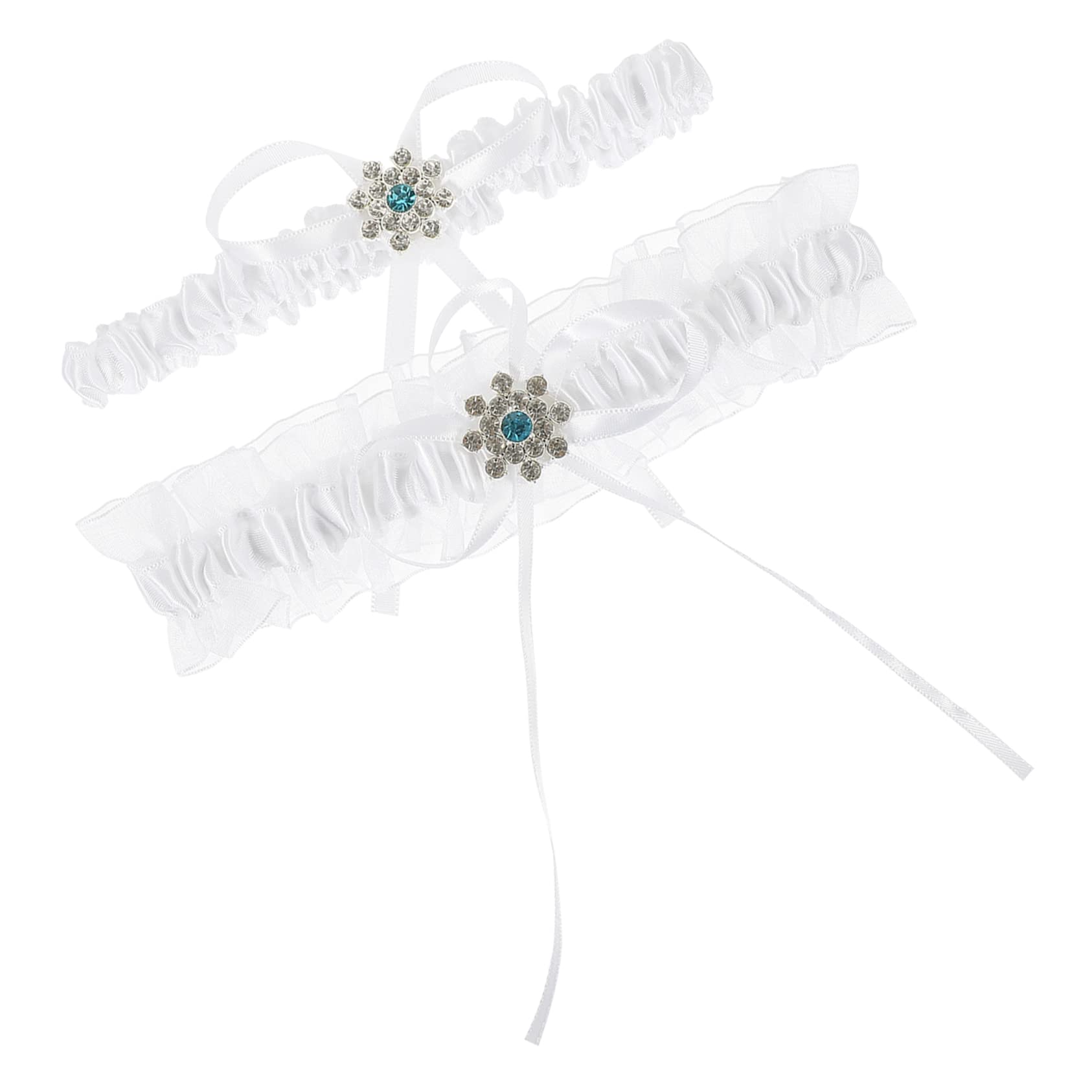 5ensembles Jarretière Élastique pour Mariée Ensemble De Jarretelles Dentelle Blanche Accessoire De Mariage Confortable Et Respirant pour Cérémonie Nuptiale