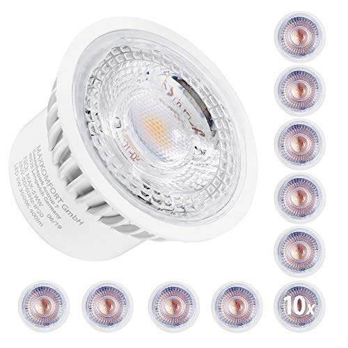 10x LED Modul 230V 5W für Einbaustrahler MR16 warmweiß Ersatz GU10 Ø 50mm Einbauramen Leuchtmittel Cover