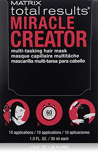 MATRIX Total Results Miracle Creator Multi-Tasking Hair Mask | Intensley Nourishes & Strengthens Hair | For Damaged Hair | Box of 10