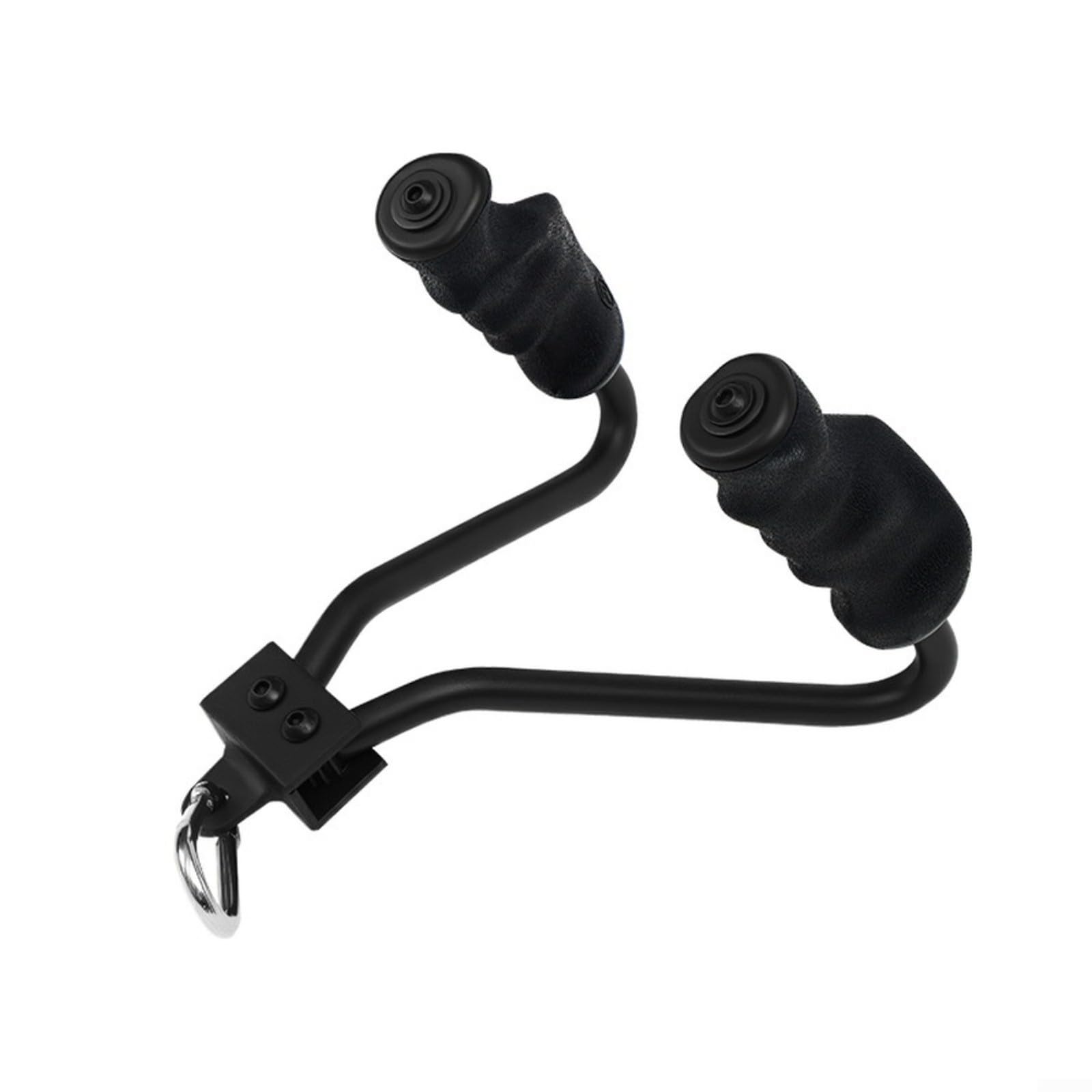 Mango de agarre de hierro TPE de 13 cm para máquina de remo y equipo de gimnasio, construcción de hierro fundido con diseño ergonómico antideslizante, compatible con entrenamiento cardiovascular