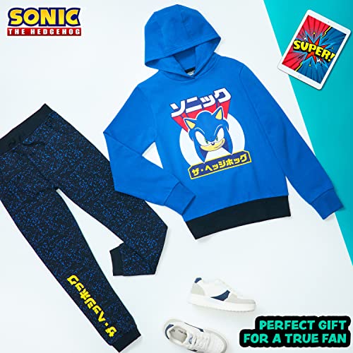 Sonic The Hedgehog Boys Tracksuit, Hoodie and Joggers Set for Kids 4-12 Years - Activewear Lounge Wear Sonic Gifts2