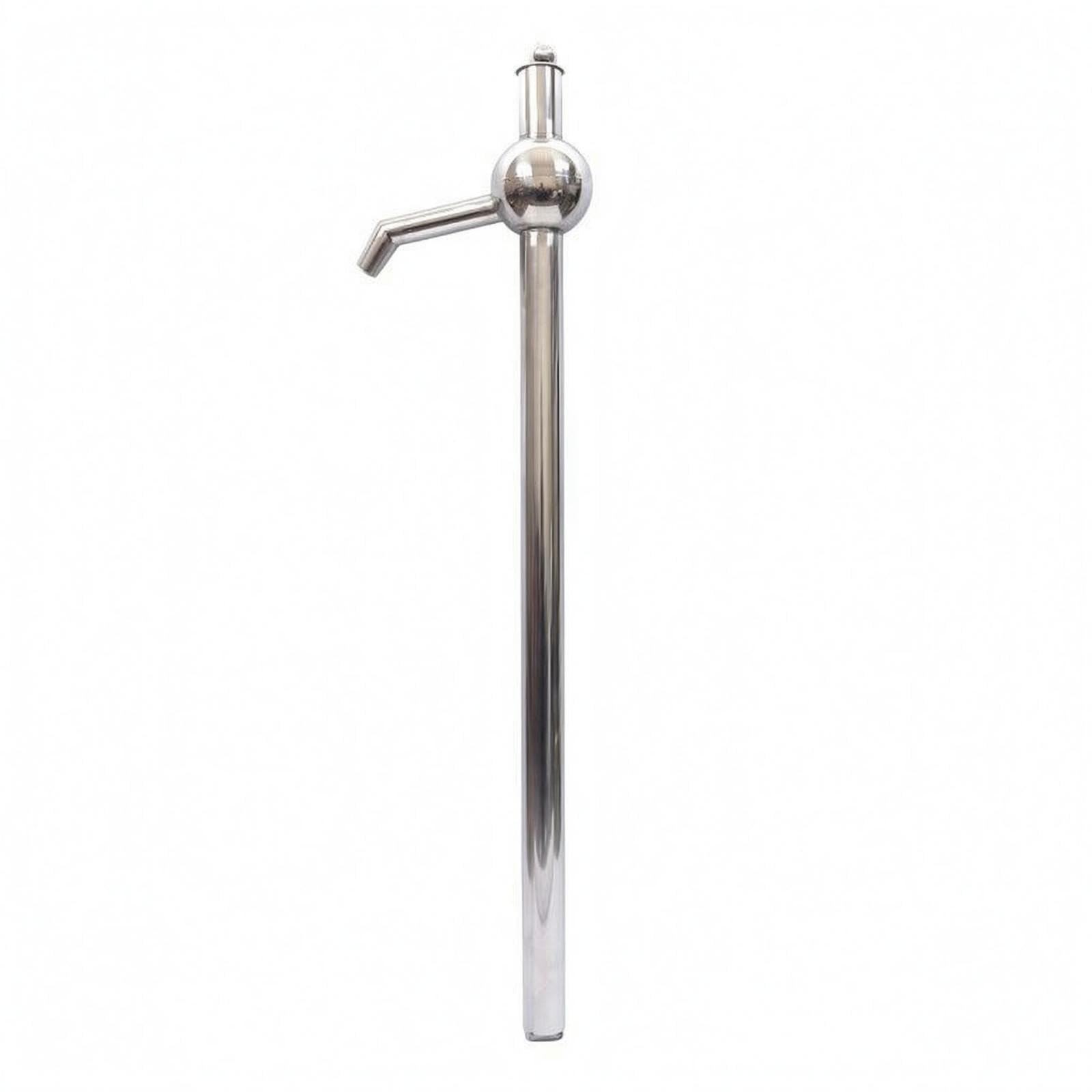 CALANDIS Manual Oil Transfer Pump Shiny Silver Finish Stainless Steel Oil Pump-picture-18