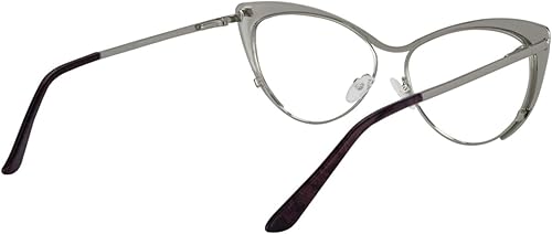 Miniatura 6 de Zeelool Gafas de bloqueo de luz azul ojo de gato de gran tamaño para las mujeres gafas de metal Ellen VFM0176