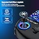 Phone Controller für iPhone/Android Support Phone Case, Mobile Controller mit RGB-Licht, Upgraded Joysticks, Batterie, Turbo, Daumengriffe Handheld Gaming Gamepad, Keylinker APP