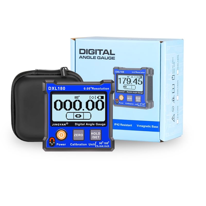 DXL180 Dual Axis 0.05° Resolution Meter Digital Angle Inclinometer with Magnetism