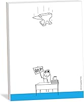 Vista 15 de Bloc de notas divertido para compañeros de trabajo – Pooping is Awesome Design – 4 x 5.25 pulgadas, 50 hojas