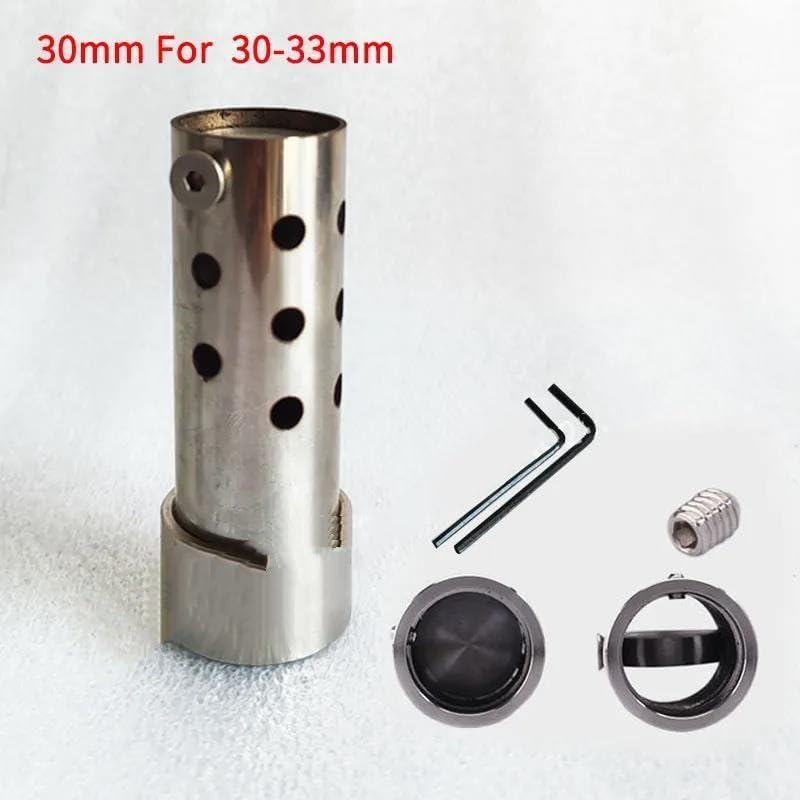 Ochrona Rury Wydechowej End DB Killer 20mm 25mm 30mm Do Tłumika Wydechu Motocyklowego, Tłumika Hałasu(Silver-20mm)