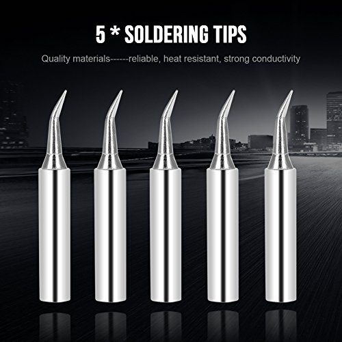 Image of 5Pcs 900M Soldering Iron Tips Solder Tip Tool Replacement for 936 Rework Station Tips