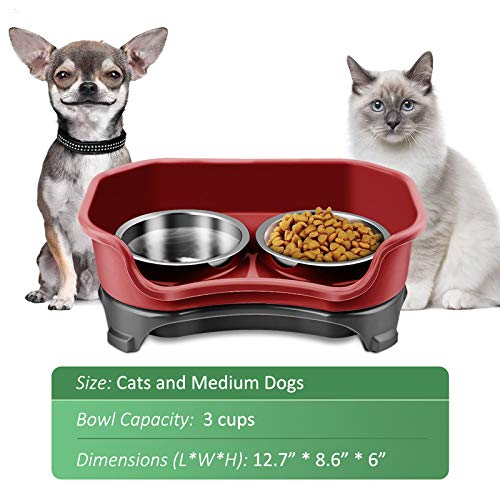 Wiestoung Lussuoso Pet Ciotole per Cani Gatti