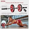 Ab-Roller-Wheel-4-in-1-Kit-Set-Abs-Workout-Equipment-for-Abdominal-Core-Strength-Training-Exercise-Wheels-for-Home-Gym-Fitness-Ab-Machine-with-Jump-Rope-Push-up-Bars-Knee-Pad-Accessories Vinsguir Ab Roller, 4-in-1 Ab Roller Kit with Knee Pad