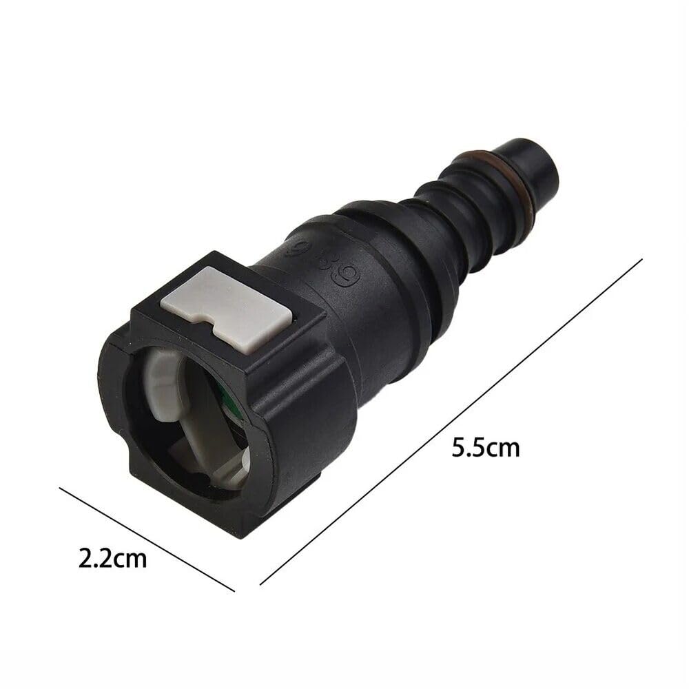 A ABSOPRO Car Fuel Line Hose Quick Release Connector 90