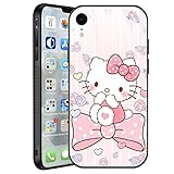 iPhone XR Case Kawaii Cartoon Cute Phone Case for Girls TPU Soft Bumper Hard PC Slim Protective Back...