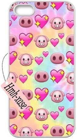 DIY Case for iPhone 5,iPhone 5s w/ Cute pig emoji image at Hmh-xase (style 7)