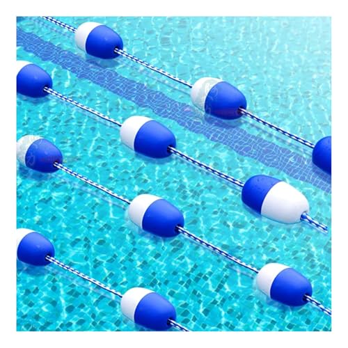 Corde flottante en nylon tressé bleu et blanc pour séparateur de couloirs