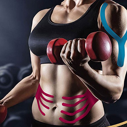 Kinesiology Tape 1/2 /5 Rolls Sports Athletic Mucle Wrist Knee Ankle Elastic Waterproof Breathable 2 Inch X 16 Feet Beige 1 Roll #TOP4