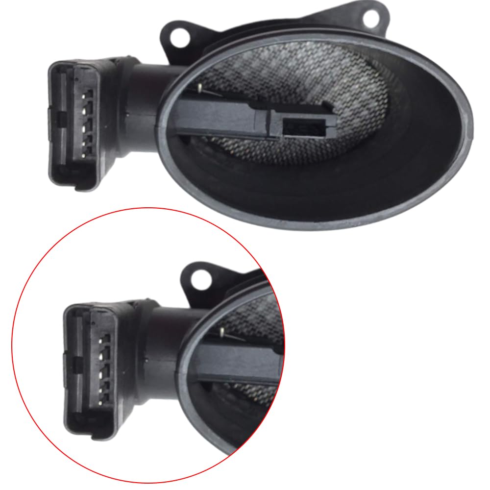 Riloer Sensor de flujo de aire masivo (MAF) compatible con Citroën Peugeot 1.6 HDI. Sustituye a las referencias 9650010780, 1610874680, 1920GV y 1920EX