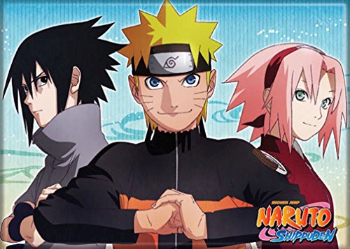 Imán Naruto Sasuke Sakura 2.5 x 3.5 pulgadas miniatura 1