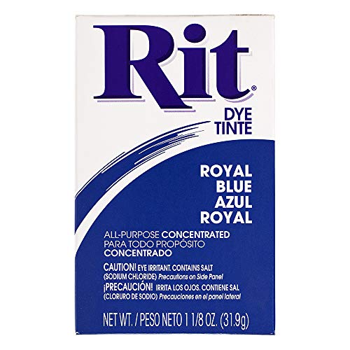 All Purpose Concentrated Rit Dye Powder Multi-Packs for Clothing, Décor, and Crafts – Royal Blue (1 Pack)