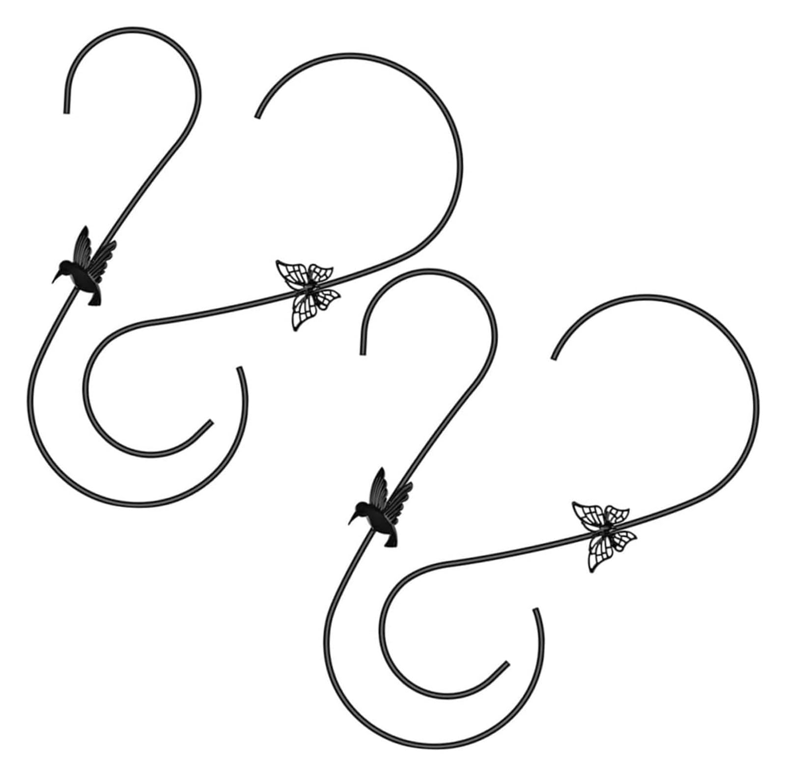 Ganci sospesi s, 4 pezzi S Gancio in ferro for fioriere da giardino Ganci sospesi a forma di S Ganci for piante a forma di S Gancio for piante for appendere Ganci a forma di S Ganci for staffe for pia