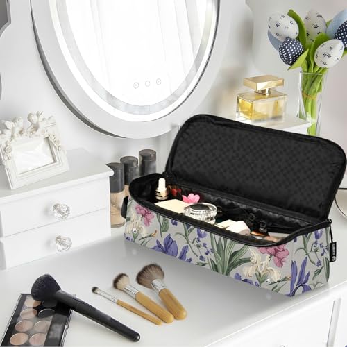 Bolsa de Viaje para Herramientas de Pelo Resistente al Calor Gris con Diseño Floral Spring Flowers miniatura 6