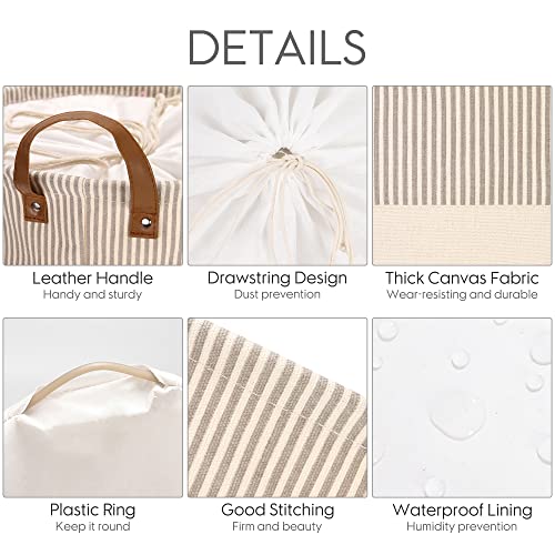 Panier à linge pour chambre d'enfant idéal grand rangement gris