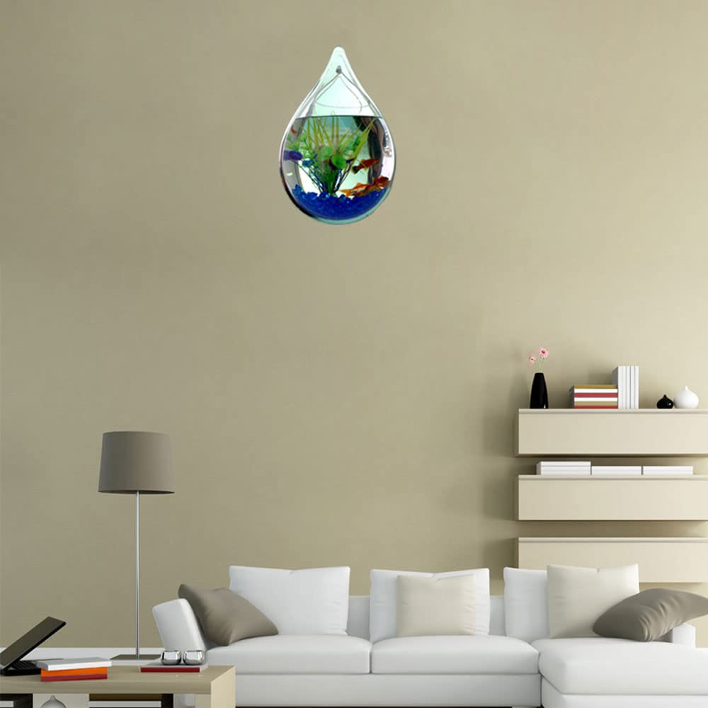 Acquario Da Parete In Acrilico - Vaschetta Appendibile Per Pesci, Piante E Decorazioni - Foto 5