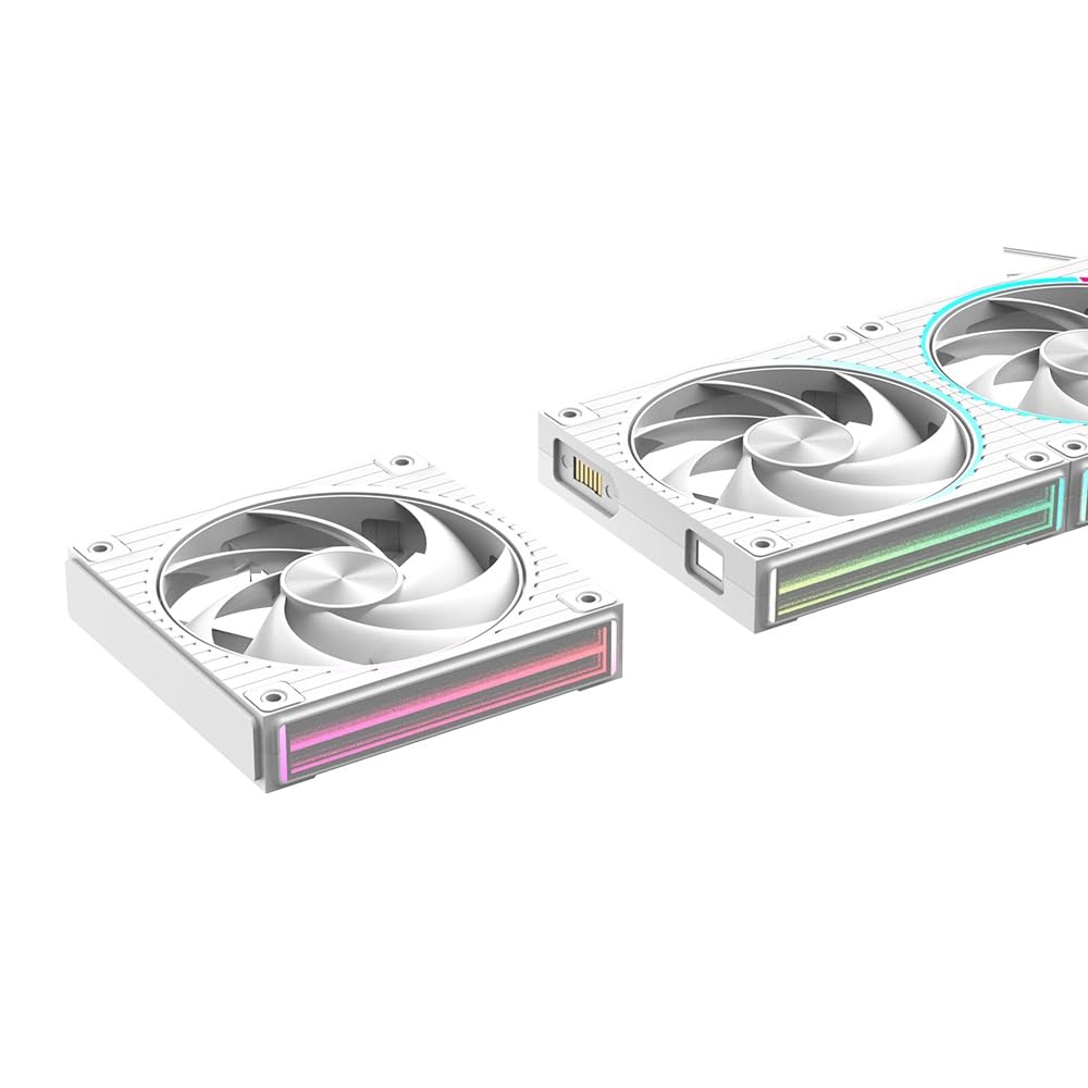 ZALMAN ZM-DF120 A3 WHITE Ventilateur de boîtier PC, lot de 3 unités