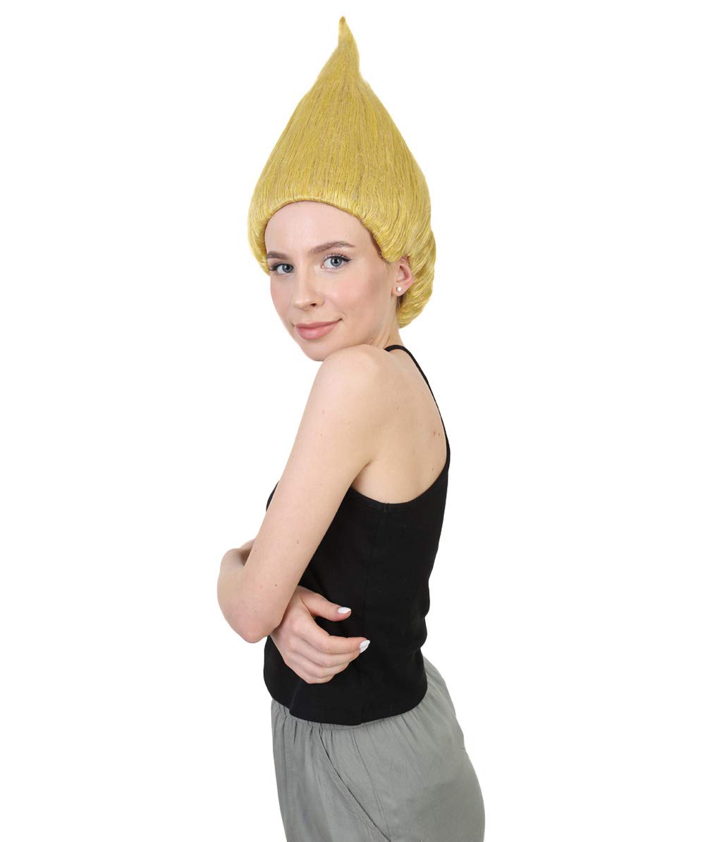 HPO Unisex Adult Golden Troll Wigs Collections - Image 2