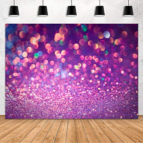 Aperturee 7x5ft Dream Light Colorful Spots Bokeh Photography Backdrop Astract Baby Shower Girl