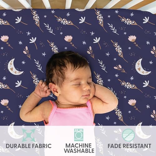 The Peanutshell LUNAR LOVE Baby Girl Crib Sheets thumb #2