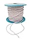 Green Home Seil auf Rolle - 3 mm x 100 m weiß/blau/rot Polypropylenseil PP, Festmacherleine, Allzweckseil, Strick, Leine, Flechtleine - Bruchlast: 80 kg - 100 m - Rolle